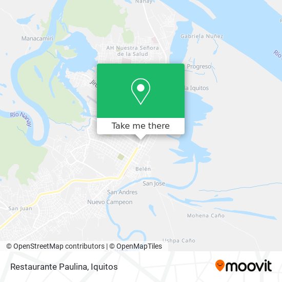 Mapa de Restaurante Paulina