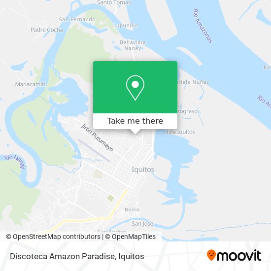 Discoteca Amazon Paradise map