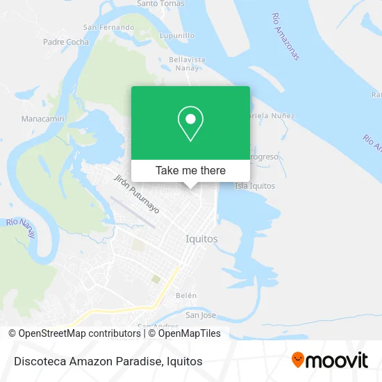 Mapa de Discoteca Amazon Paradise