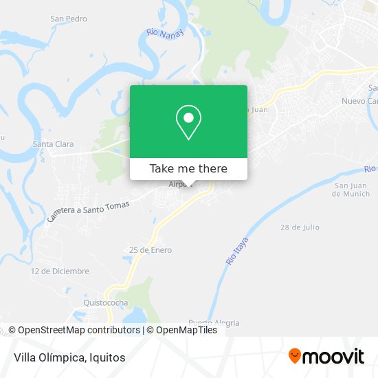 Mapa de Villa Olímpica