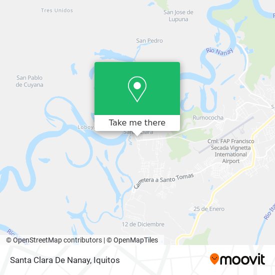 Mapa de Santa Clara De Nanay