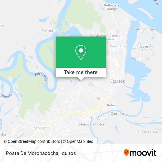 Posta De Moronacocha map