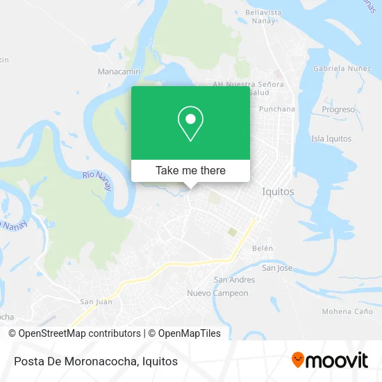 Posta De Moronacocha map