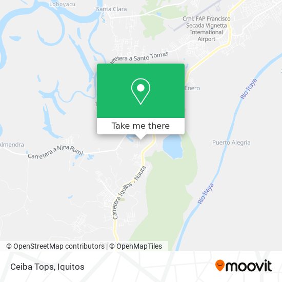 Ceiba Tops map