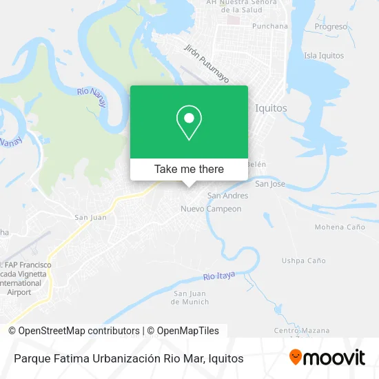Parque Fatima Urbanización Rio Mar map