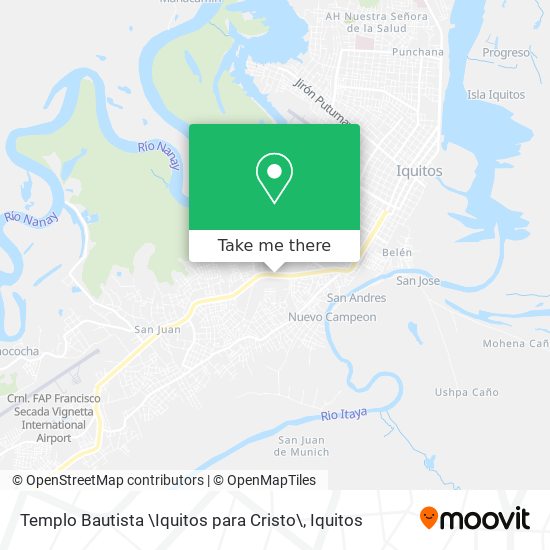 Templo Bautista \Iquitos para Cristo\ map