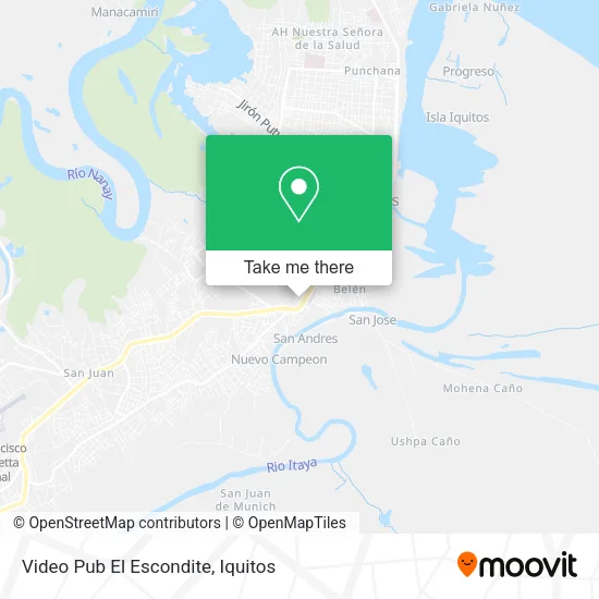 Mapa de Video Pub El Escondite