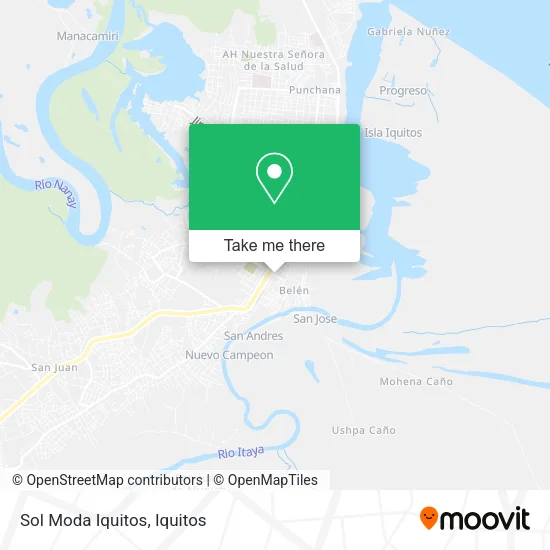 Mapa de Sol Moda Iquitos