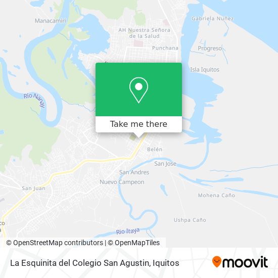 La Esquinita del Colegio San Agustin map