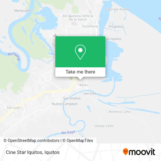 Mapa de Cine Star Iquitos