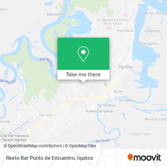 Resto Bar Punto de Encuentro map