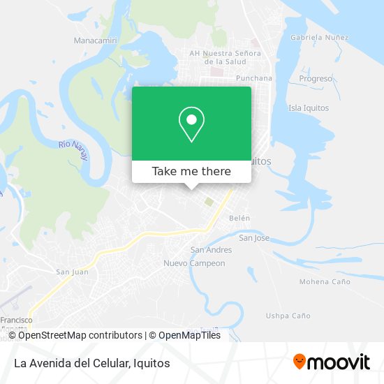 La Avenida del Celular map
