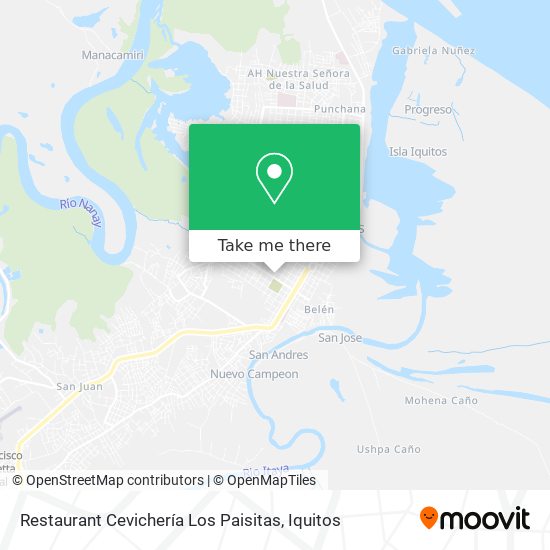 Mapa de Restaurant Cevichería Los Paisitas