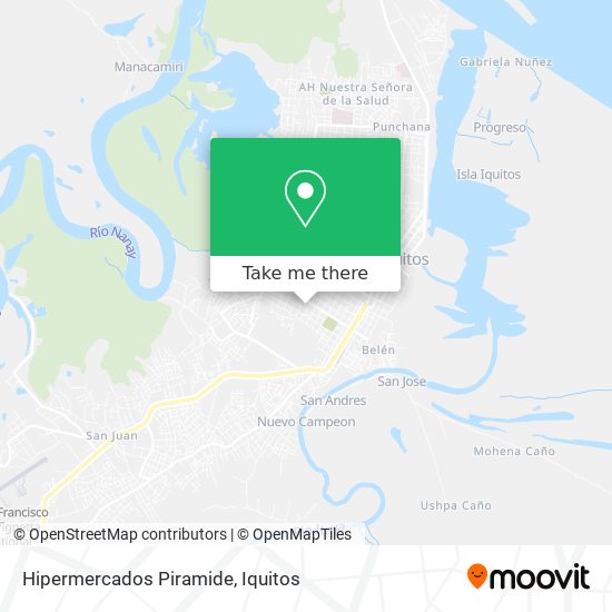 Hipermercados Piramide map
