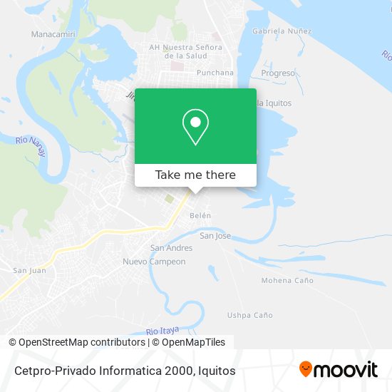Cetpro-Privado Informatica 2000 map