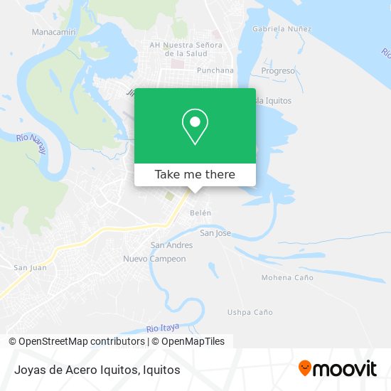 Joyas de Acero Iquitos map
