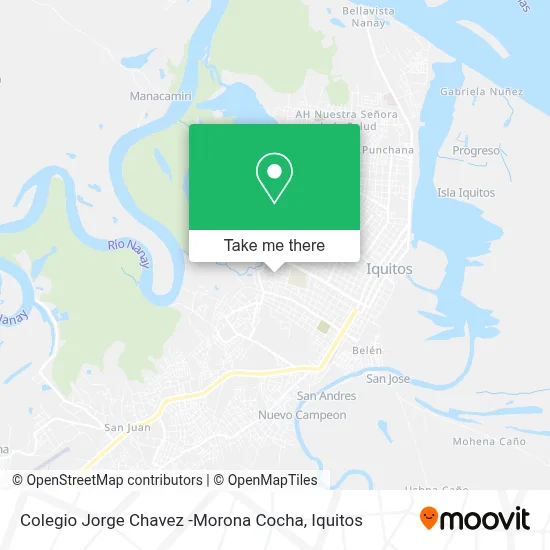 Colegio Jorge Chavez -Morona Cocha map