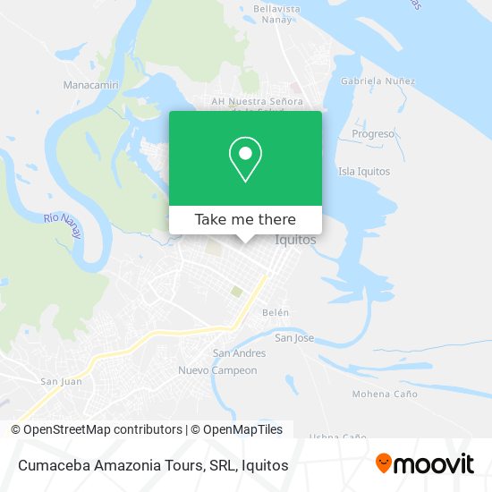 Cumaceba Amazonia Tours, SRL map