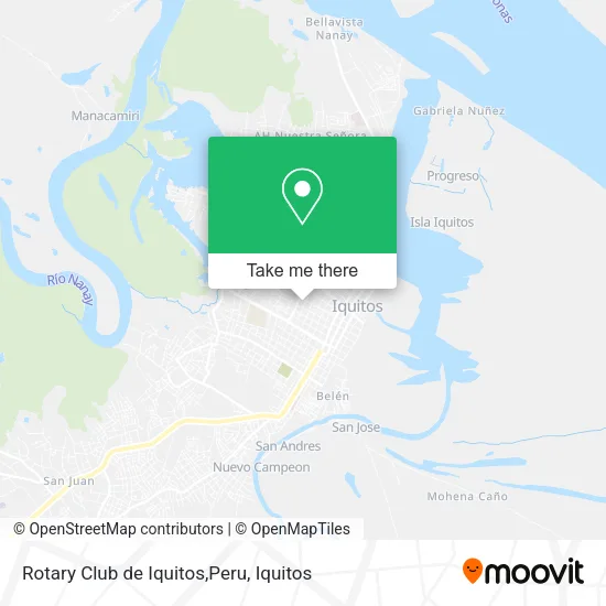 Mapa de Rotary Club de Iquitos,Peru