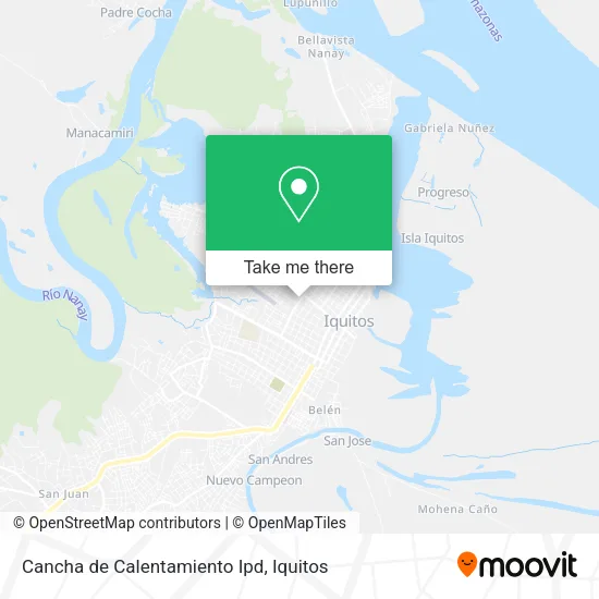Cancha de Calentamiento Ipd map