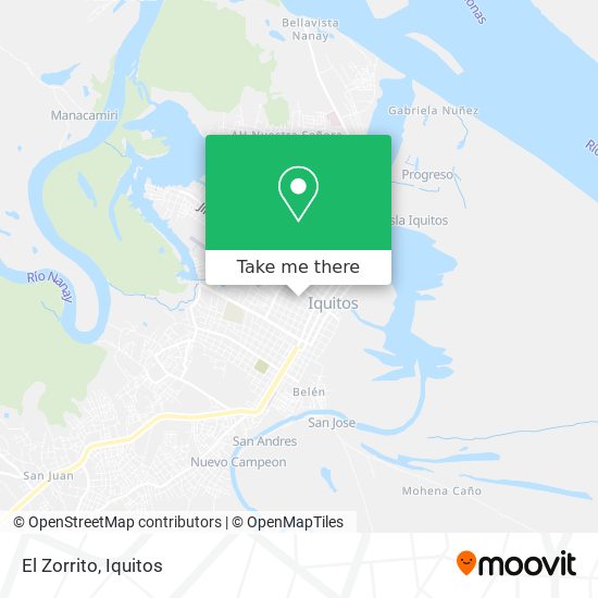 Mapa de El Zorrito