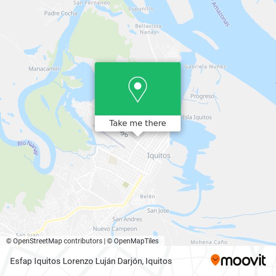 Mapa de Esfap Iquitos Lorenzo Luján Darjón
