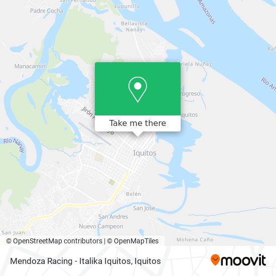Mapa de Mendoza Racing - Italika Iquitos