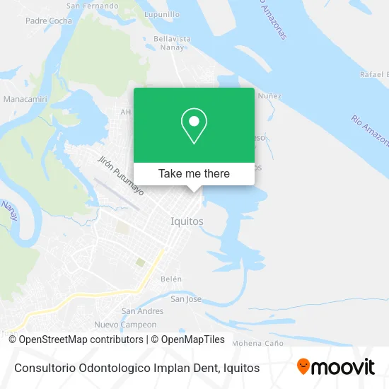 Mapa de Consultorio Odontologico Implan Dent