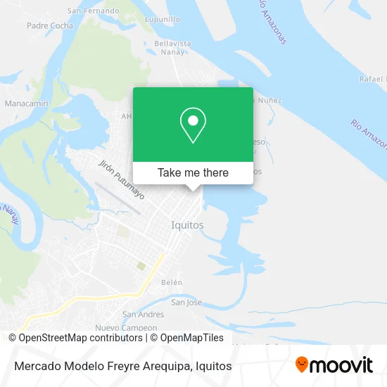 Mercado Modelo Freyre Arequipa map