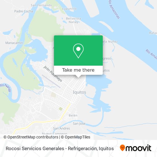 Mapa de Rocosi Servicios Generales - Refrigeración