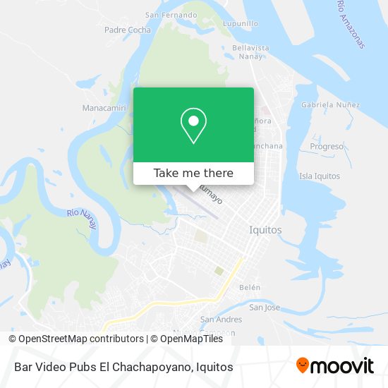 Mapa de Bar Video Pubs El Chachapoyano