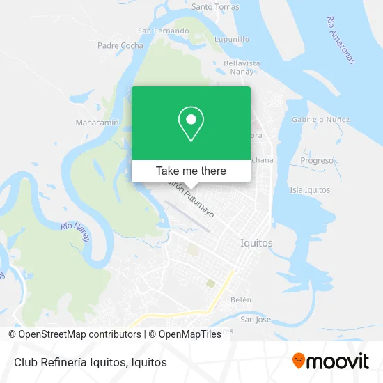 Mapa de Club Refinería Iquitos
