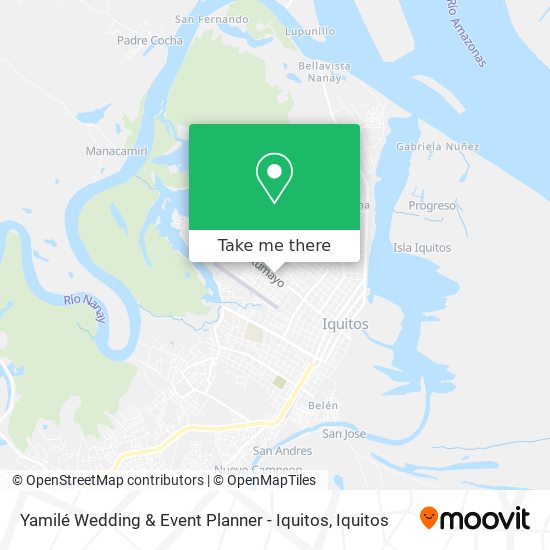 Mapa de Yamilé Wedding & Event Planner - Iquitos