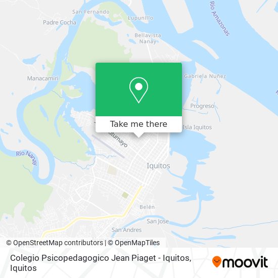 Colegio Psicopedagogico Jean Piaget - Iquitos map