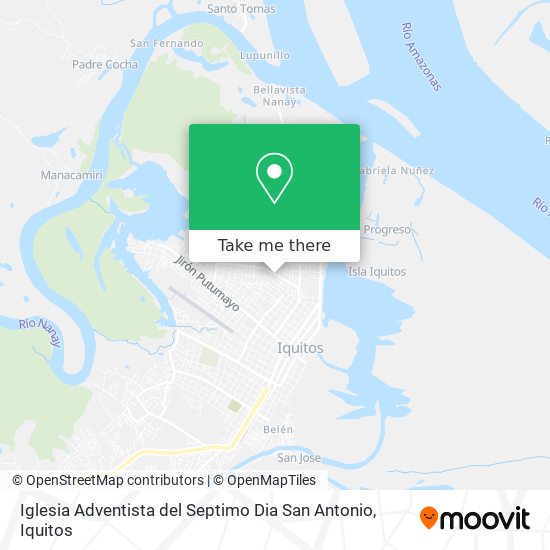 Mapa de Iglesia Adventista del Septimo Dia San Antonio