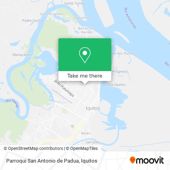 Mapa de Parroqui San Antonio de Padua