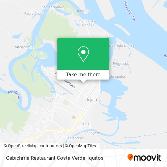 Cebichrria Restaurant Costa Verde map
