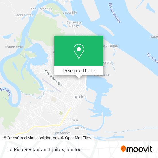 Tio Rico Restaurant Iquitos map