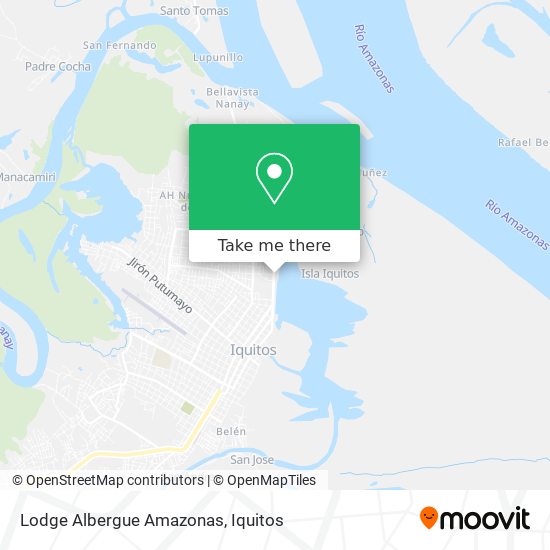 Lodge Albergue Amazonas map