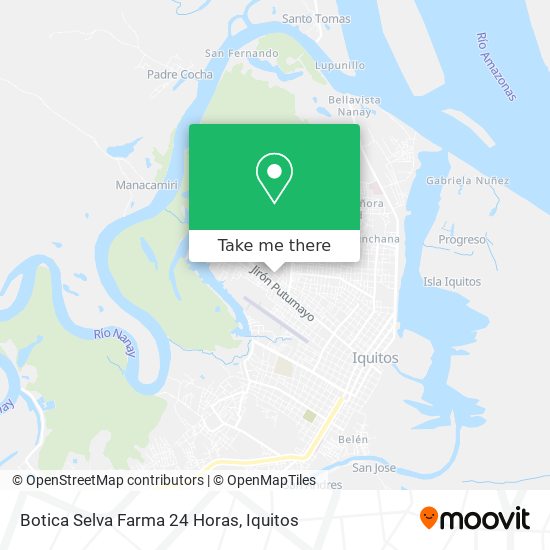 Botica Selva Farma 24 Horas map