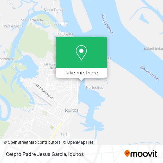 Cetpro Padre Jesus Garcia map