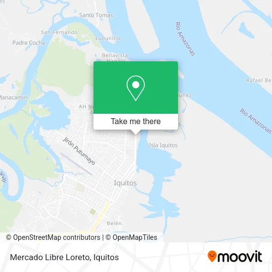 Mapa de Mercado Libre Loreto