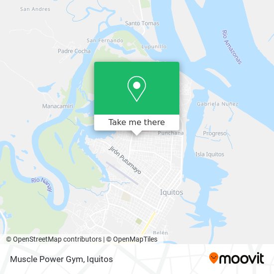 Mapa de Muscle Power Gym