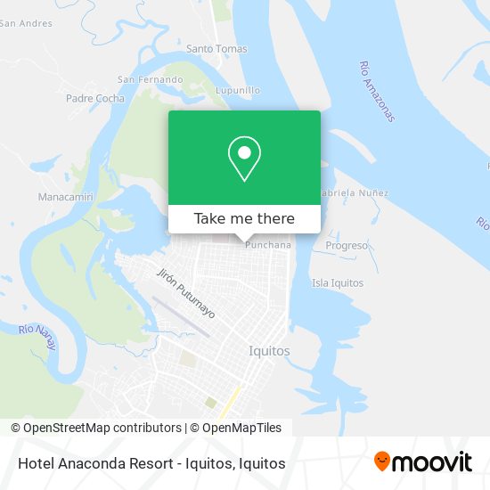 Mapa de Hotel Anaconda Resort - Iquitos