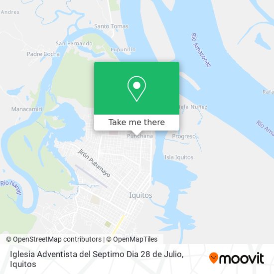 Iglesia Adventista del Septimo Dia 28 de Julio map
