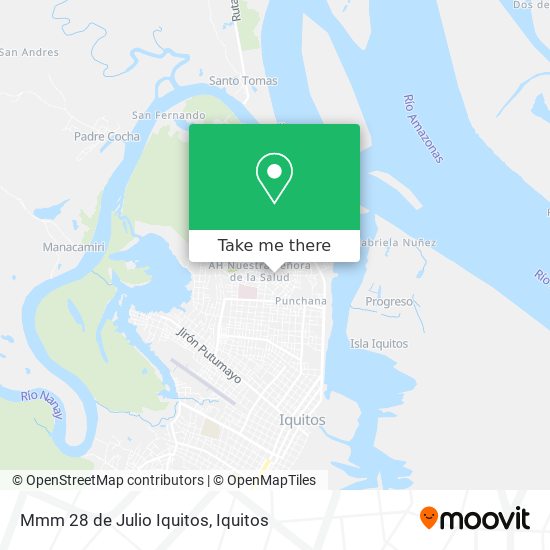 Mapa de Mmm 28 de Julio Iquitos