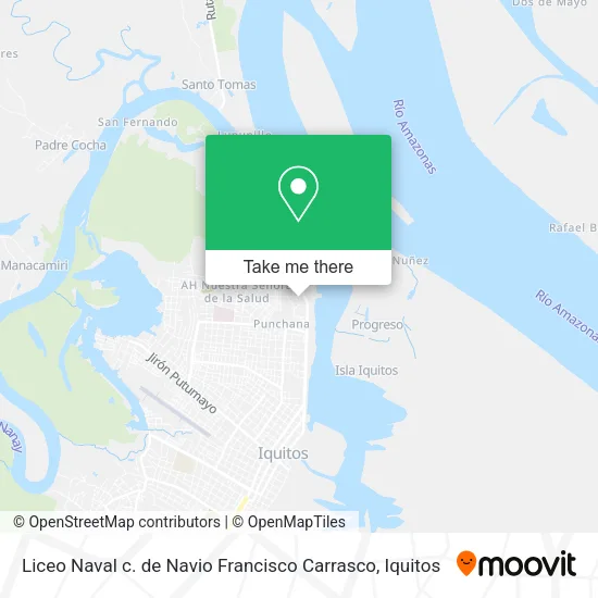 Mapa de Liceo Naval c. de Navio Francisco Carrasco