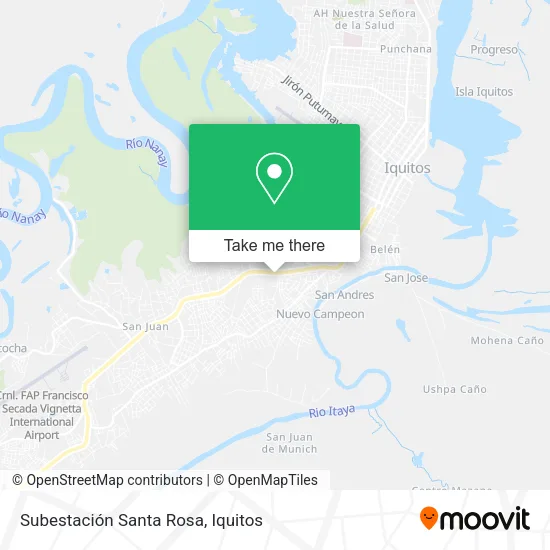 Mapa de Subestación Santa Rosa