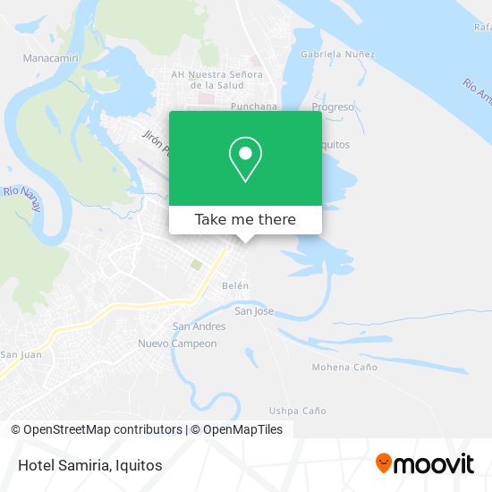 Hotel Samiria map