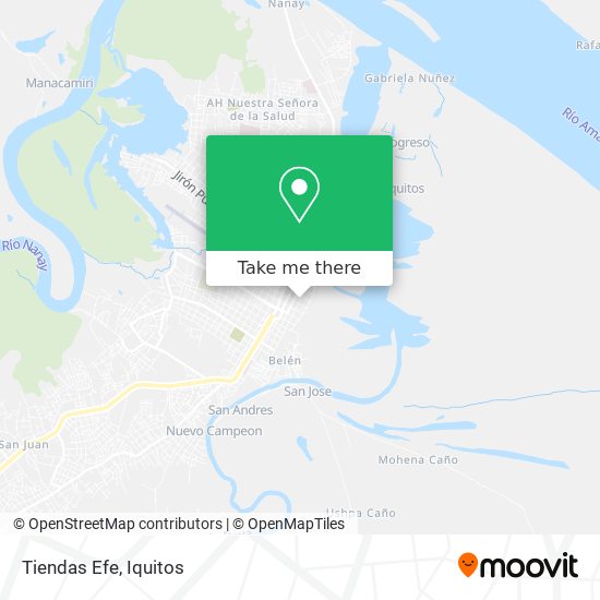 Mapa de Tiendas Efe